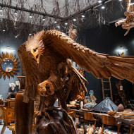 Burung Elang Akar Teak Solıd 300cm